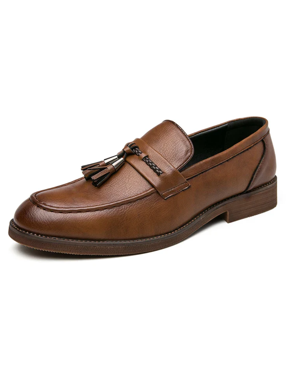 Kamiel | Leren loafers met kwastjes
