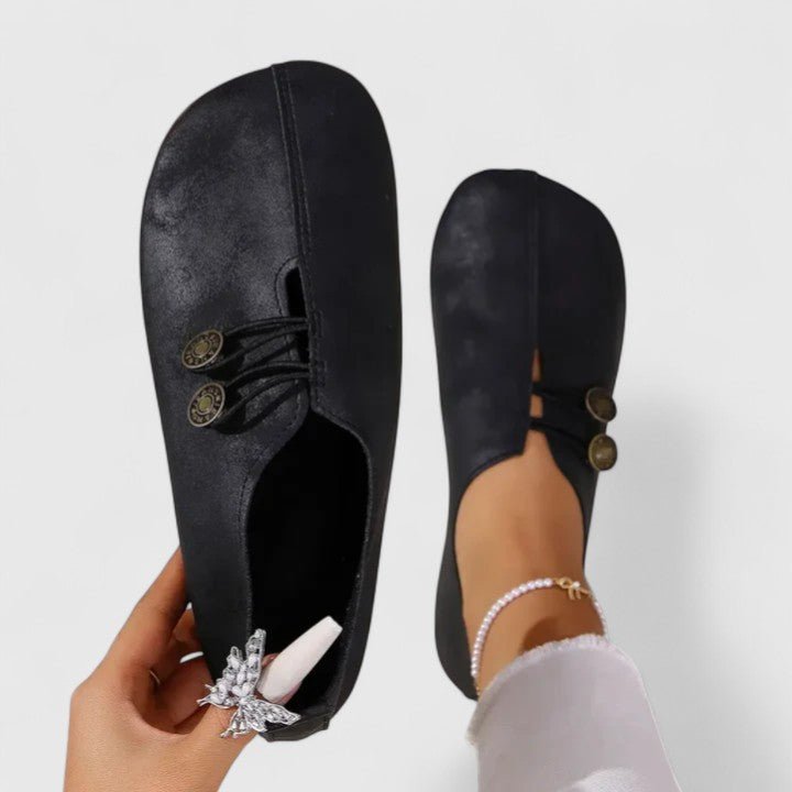 Rozemarijn | Beige loafer met sierknoop