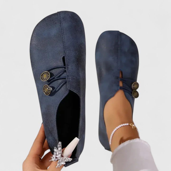 Rozemarijn | Beige loafer met sierknoop