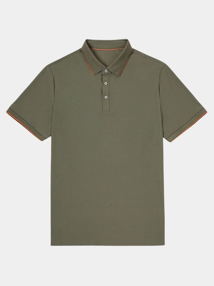 Leendert | Olijfgroene klassieke polo