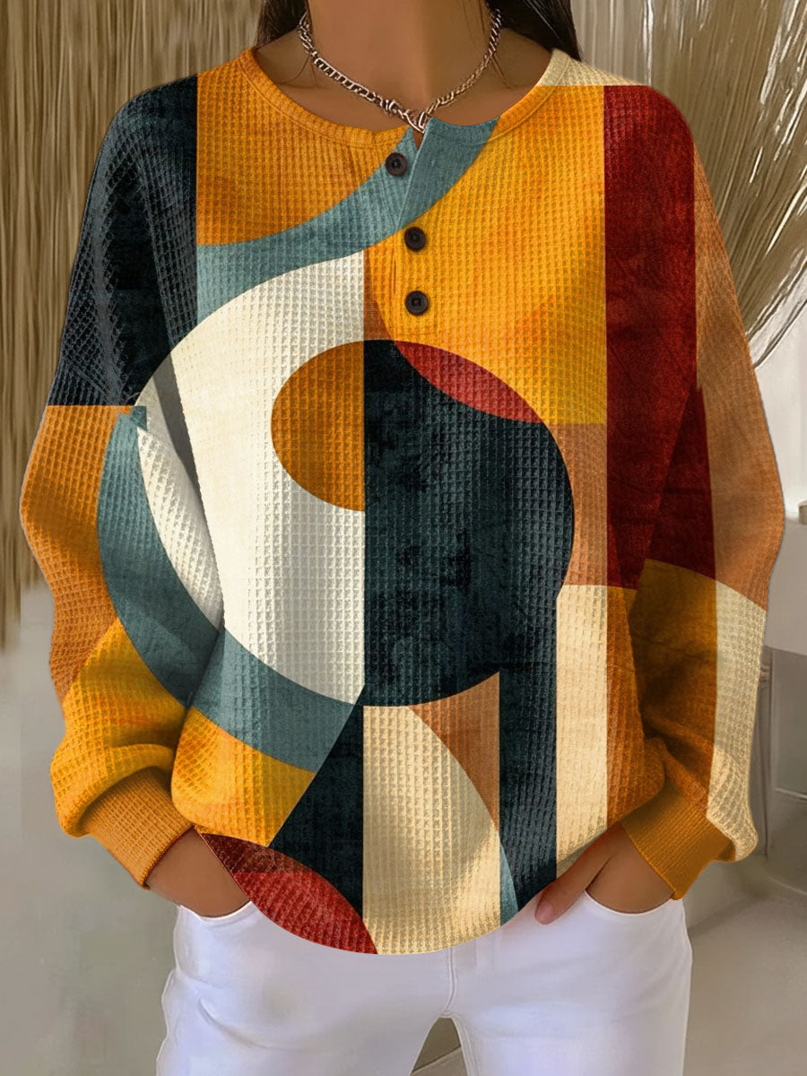 Maaike | Trui met geometrisch patroon