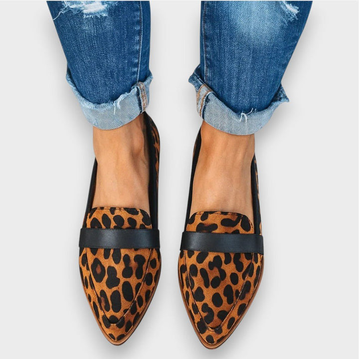 Katrien | Grijze suède loafer