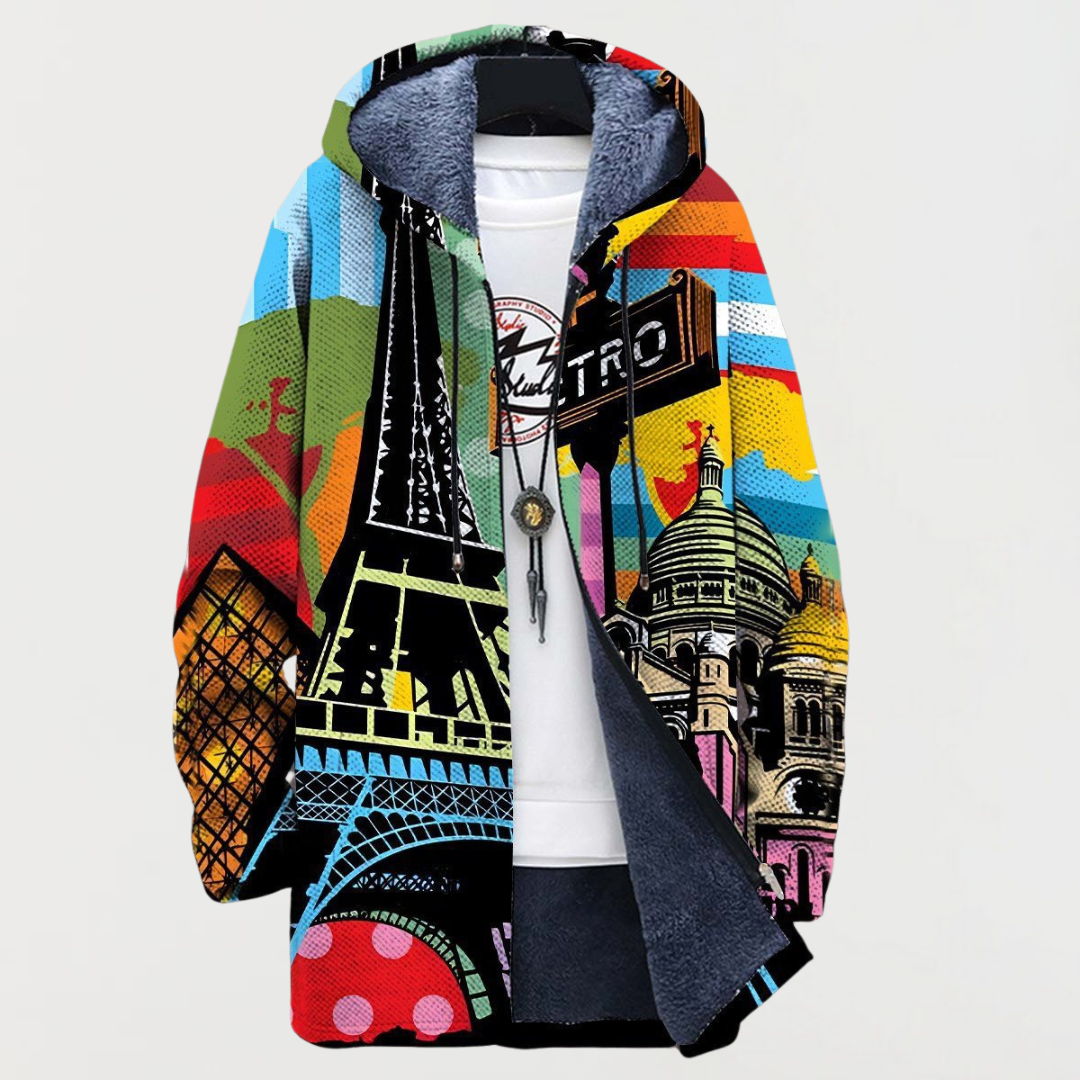 Maud | Hoodie met stadsprint