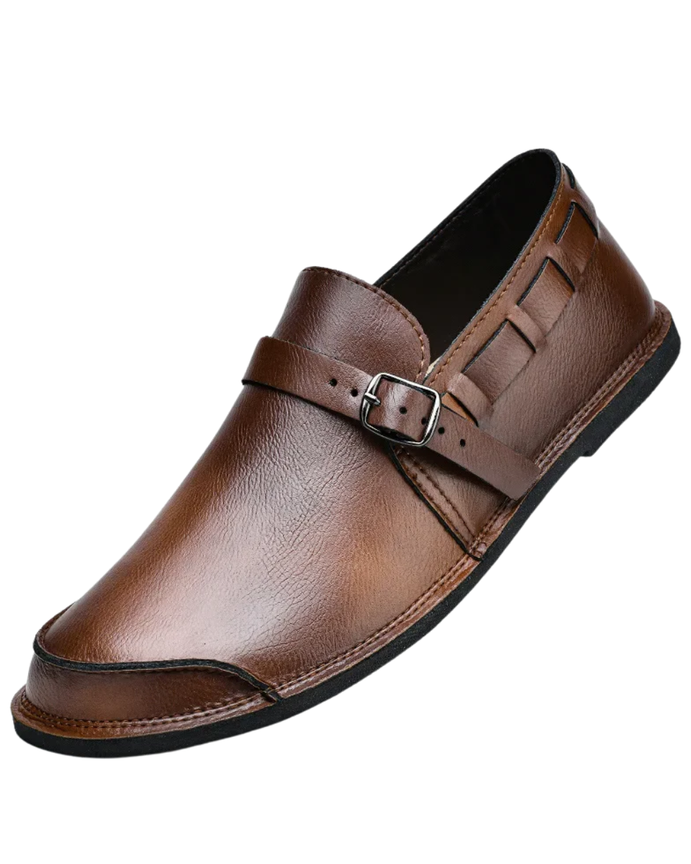 Minne | Leren loafers met gesp