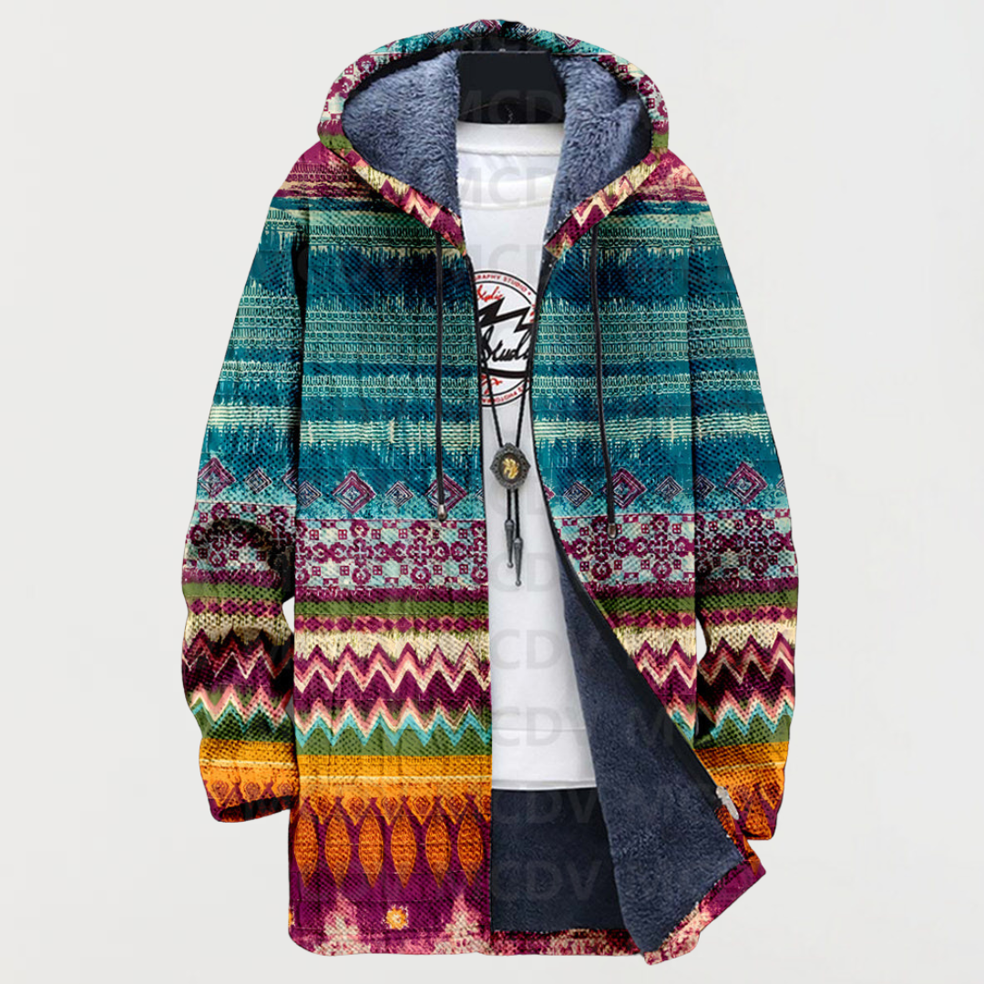 Nienke | Hoodie met etnisch patroon