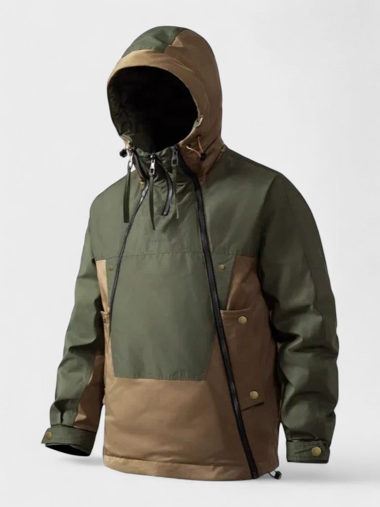 Klaas | Grijze winteranorak met capuchon