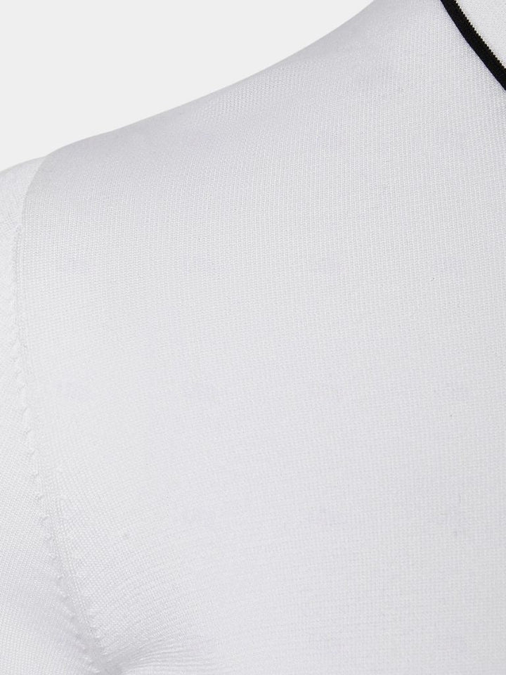 Olaf | Polo met lange mouwen en rits