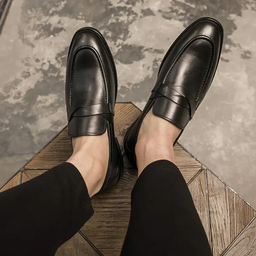 Otmar | Nette leren penny loafers