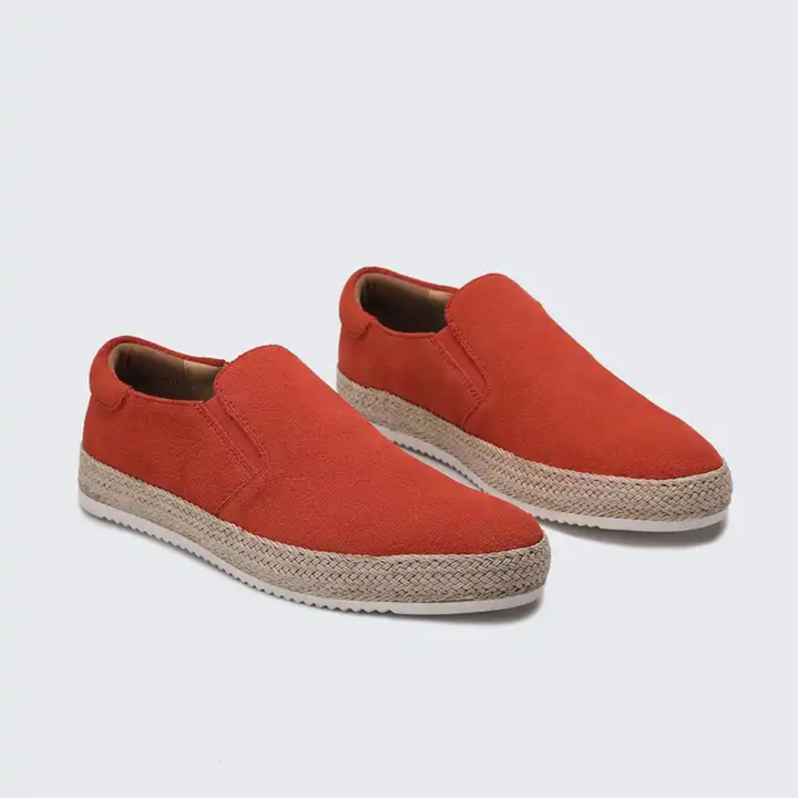 Patrick | Blauwe suède zomerloafers