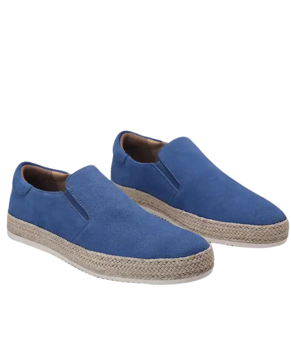 Patrick | Blauwe suède zomerloafers