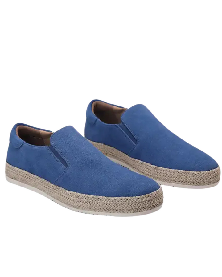Patrick | Blauwe suède zomerloafers