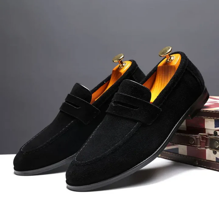 Peer | Groene suède zomerloafers