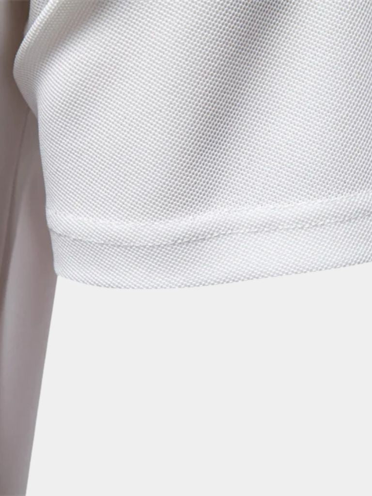 Quinten | Witte polo met borstzak