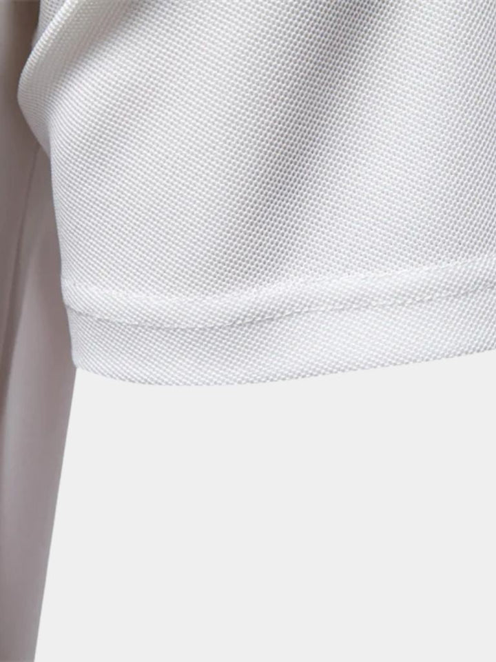 Quinten | Witte polo met borstzak