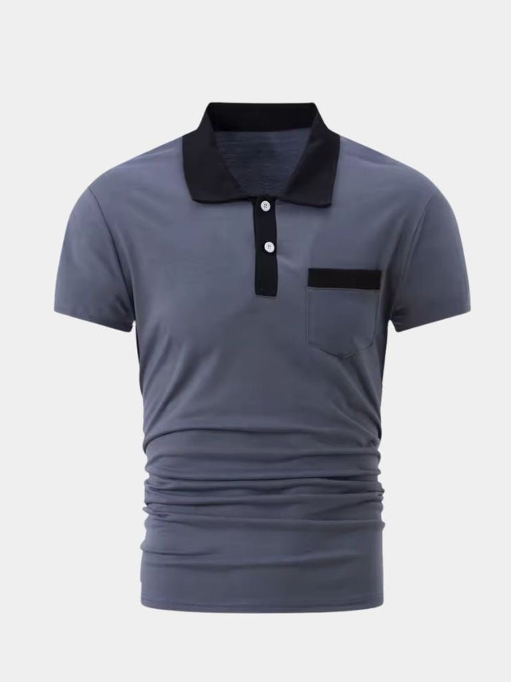 Raoul | Polo met contrastkraag