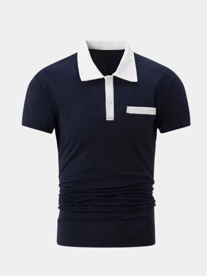 Raoul | Polo met contrastkraag