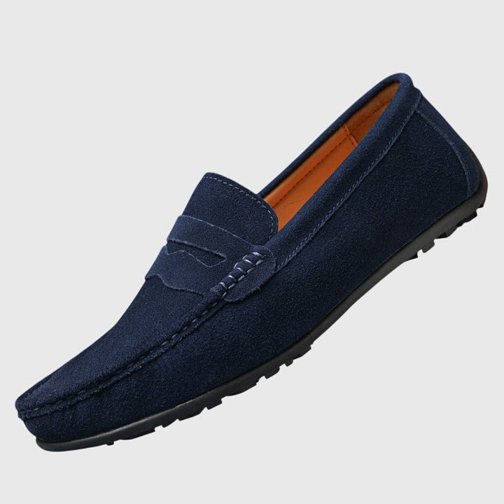 Tialda | Bordeauxrode mocassin met siernaden