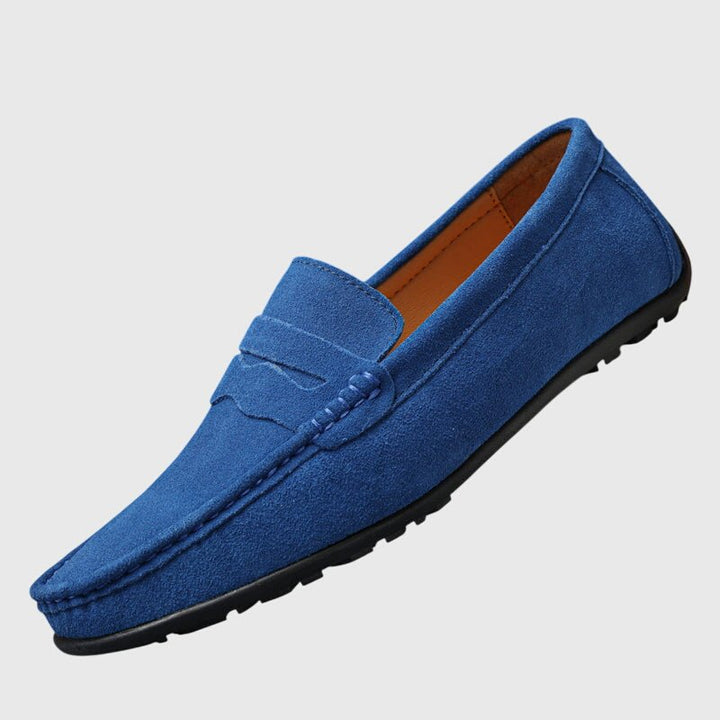 Tialda | Bordeauxrode mocassin met siernaden