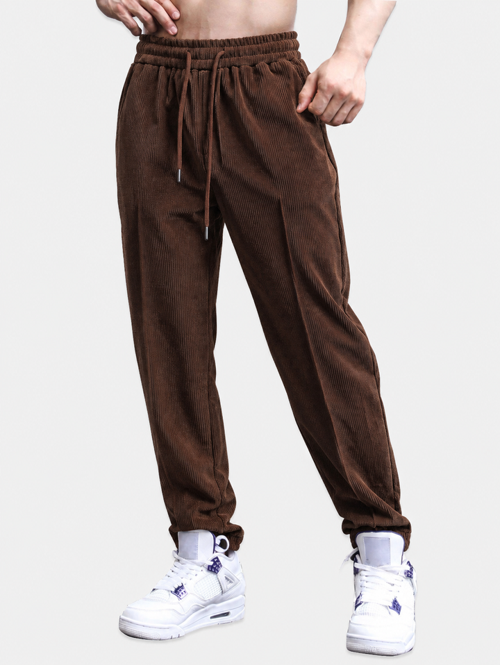 Ruben | Corduroy jogger met trekkoord