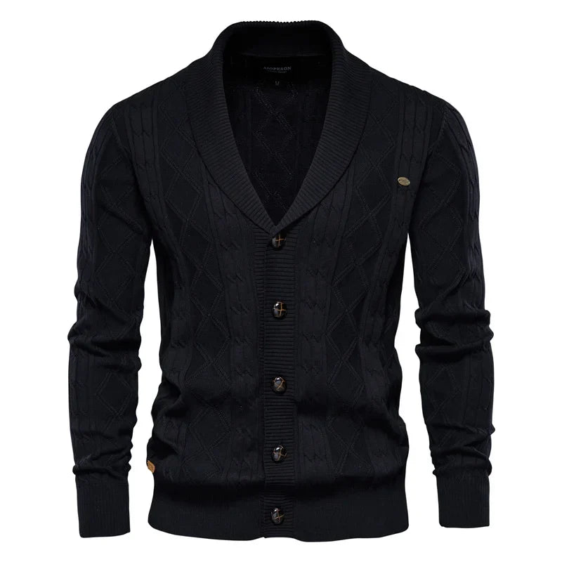 Bram | Gebreid vest met knopen