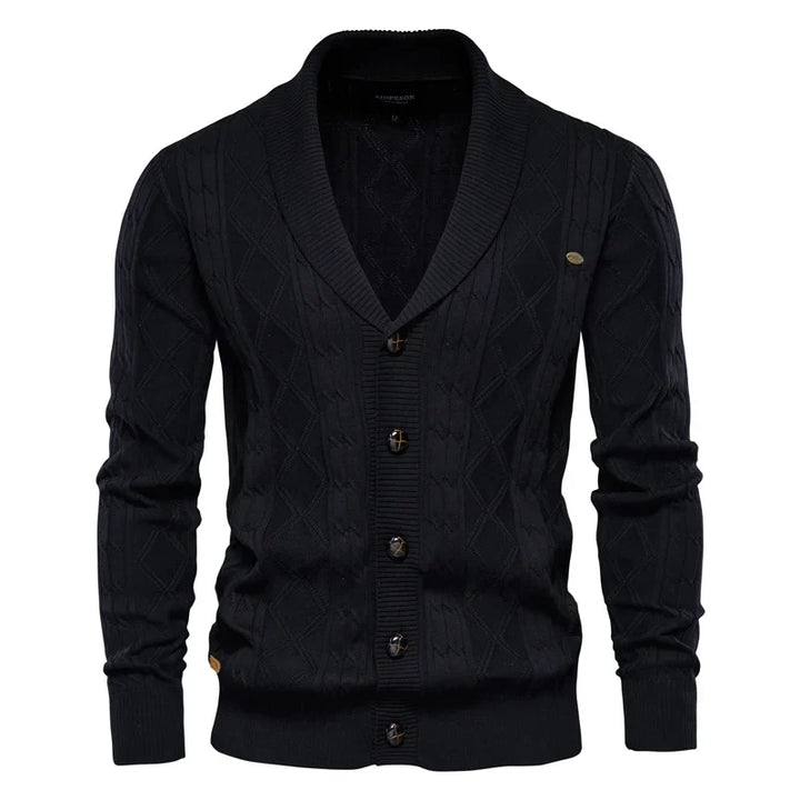 Bram | Gebreid vest met knopen
