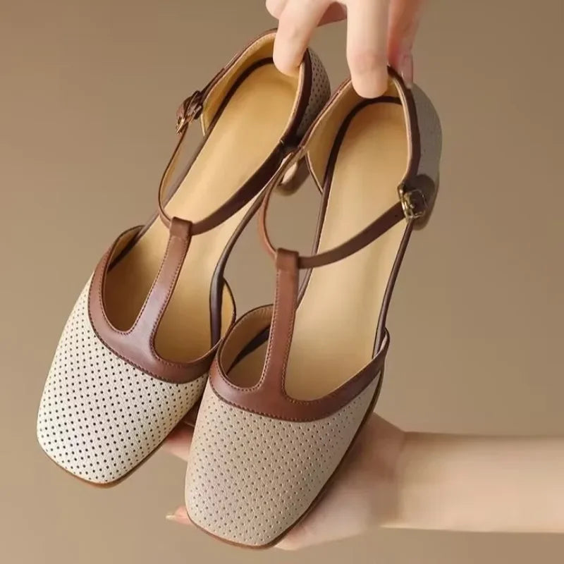 Lieke | Elegante damesschoenen met halfhoge hak