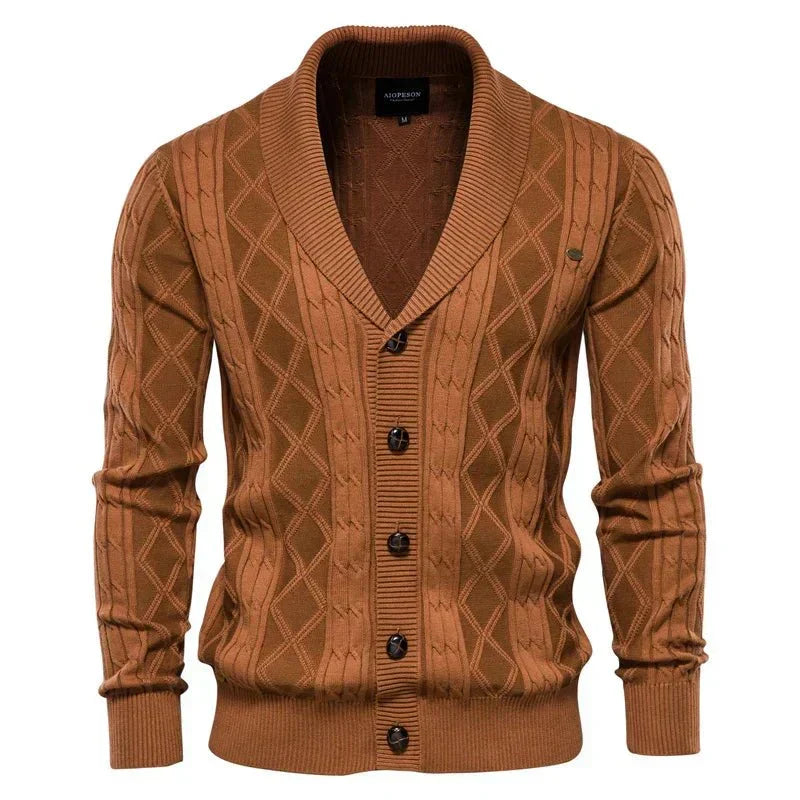 Bram | Gebreid vest met knopen