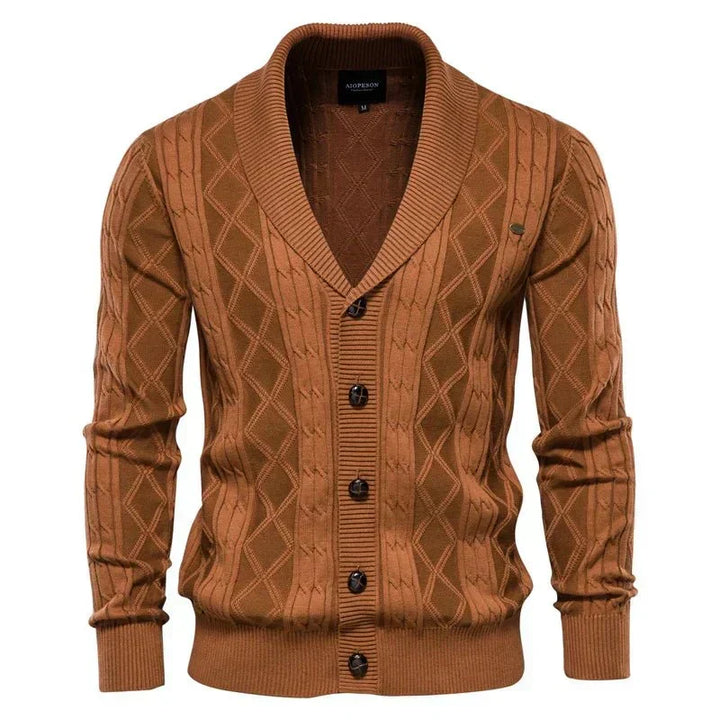 Bram | Gebreid vest met knopen