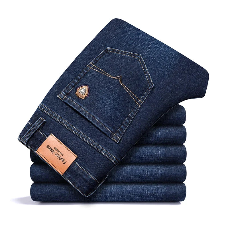 Wim | Klassieke jeans met rechte pijpen en stretch