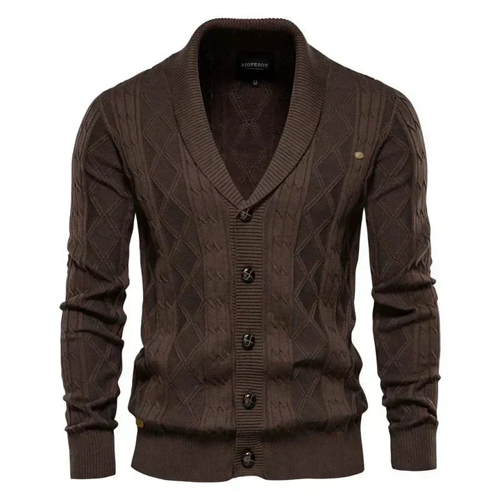 Bram | Gebreid vest met knopen