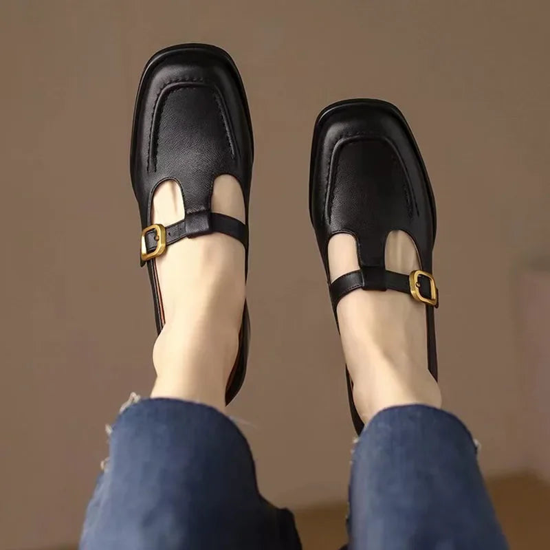 Jasmijn | T-bandschoenen in vintage stijl