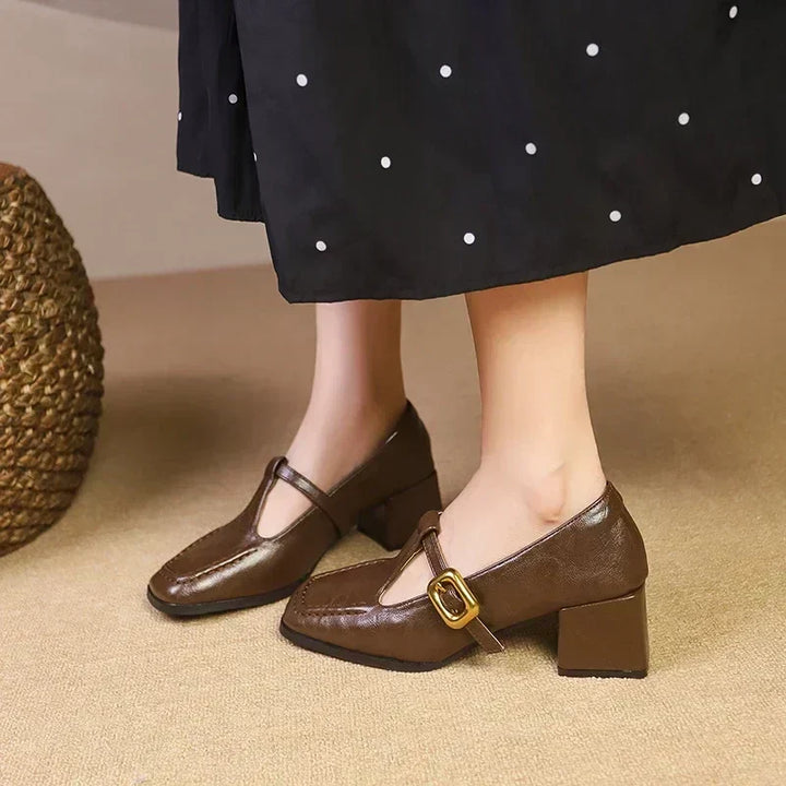Wieke | Tijdloze damesschoenen met halfhoge hak