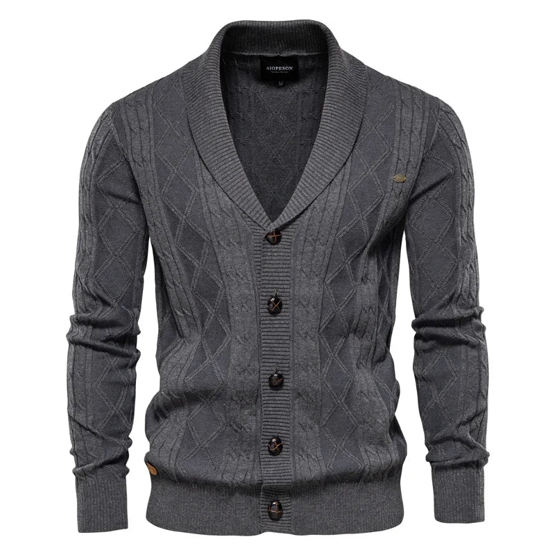 Bram | Gebreid vest met knopen