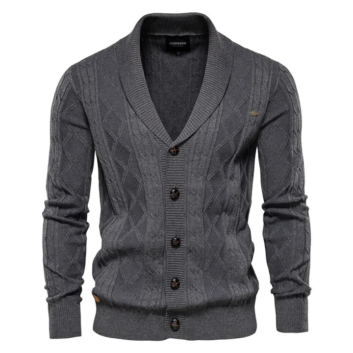 Bram | Gebreid vest met knopen