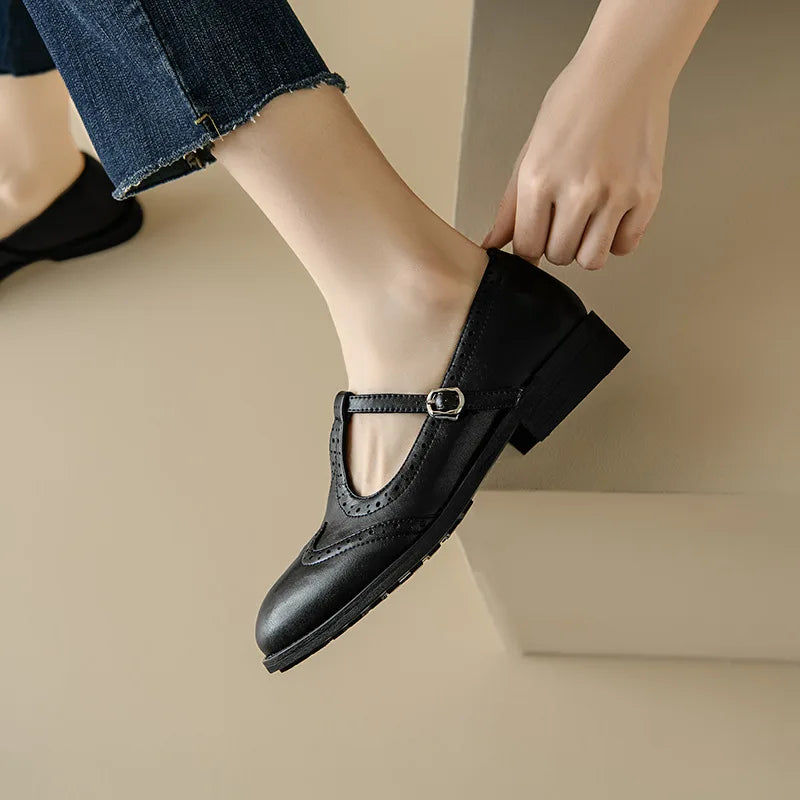 Fenna | Elegante dames T-bandschoenen
