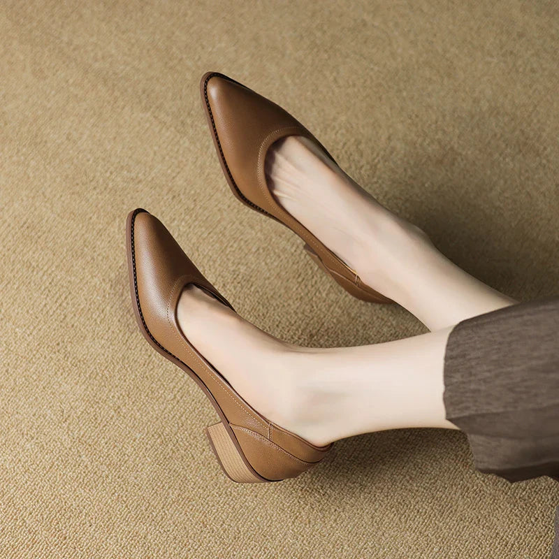 Noor | Schoenen met halfhoge hak