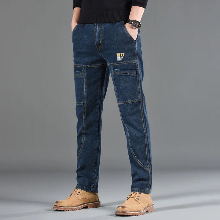 Jip | Stevige utility-jeans met verstevigde panelen