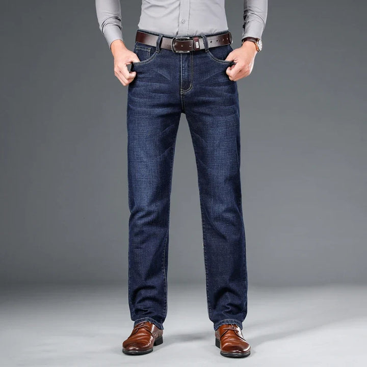 Wim | Klassieke jeans met rechte pijpen en stretch