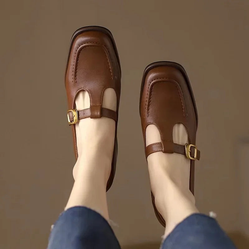 Jasmijn | T-bandschoenen in vintage stijl