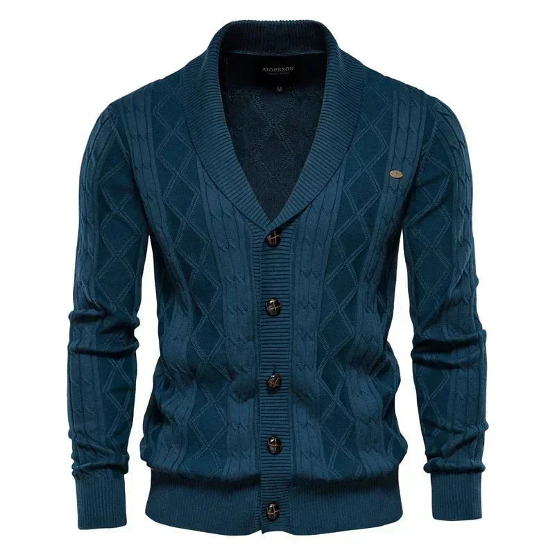 Bram | Gebreid vest met knopen