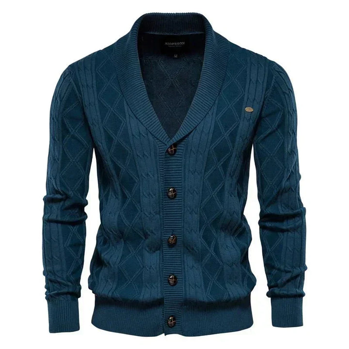 Bram | Gebreid vest met knopen