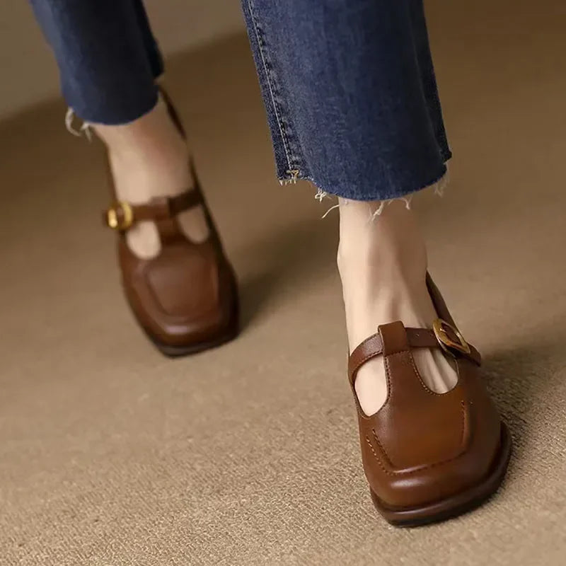 Jasmijn | T-bandschoenen in vintage stijl