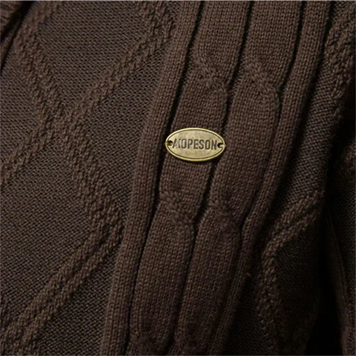 Bram | Gebreid vest met knopen