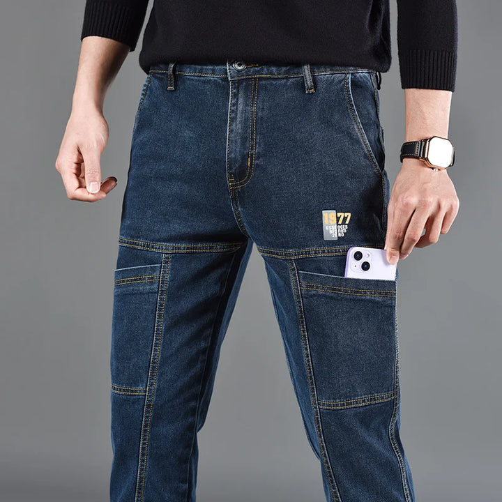 Jip | Stevige utility-jeans met verstevigde panelen