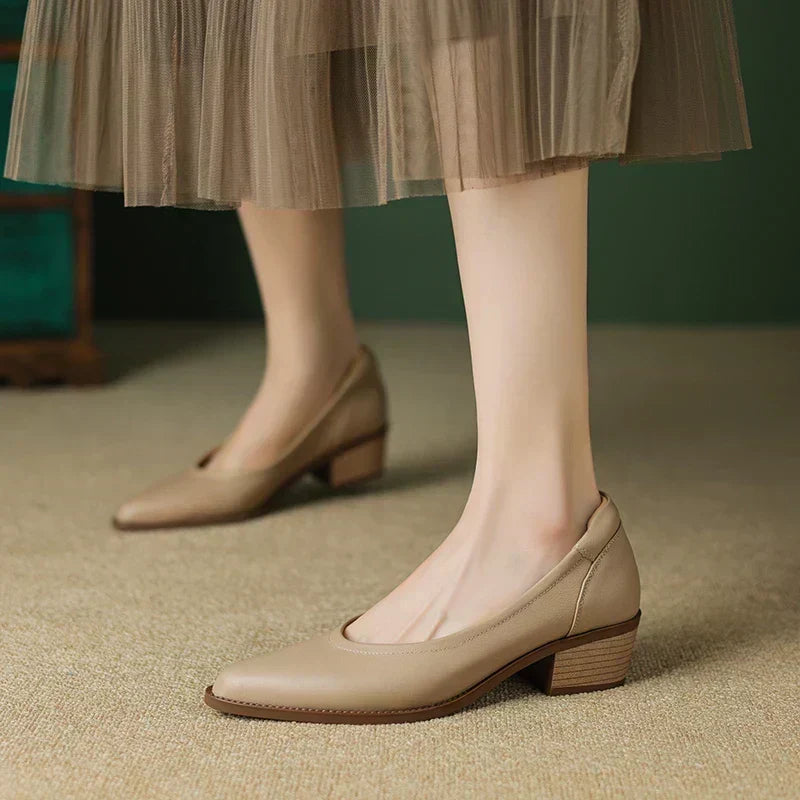 Noor | Schoenen met halfhoge hak