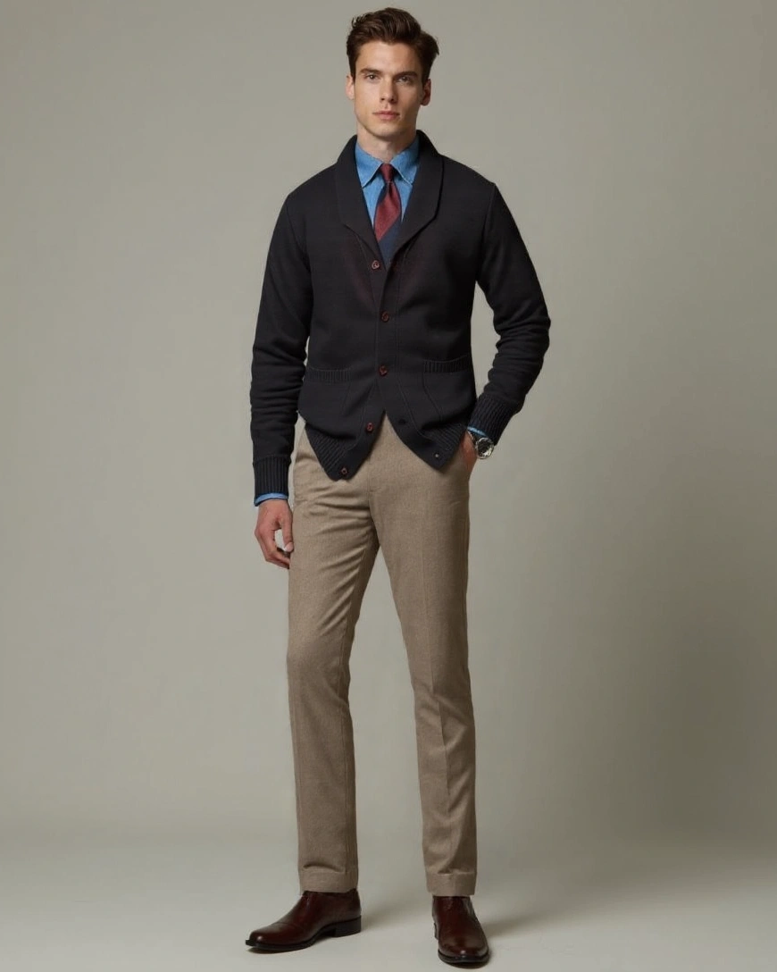 Ferdinand | Bordeauxrood vest met knopen