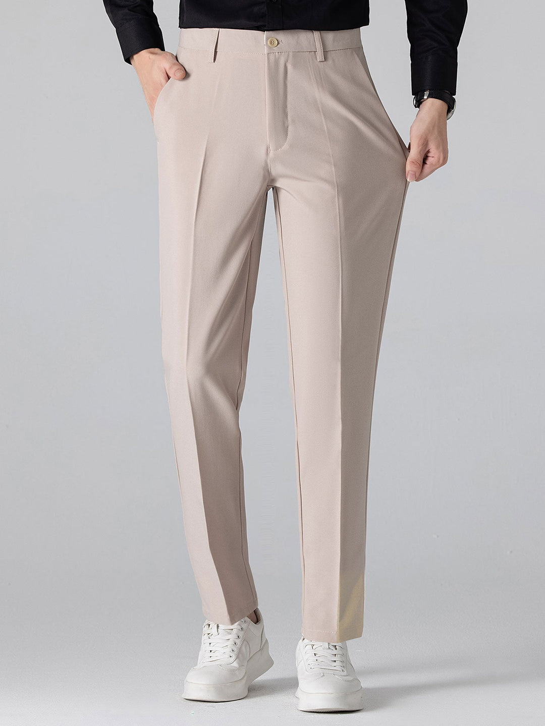 Sjoerd | Slim fit taps toelopende pantalon