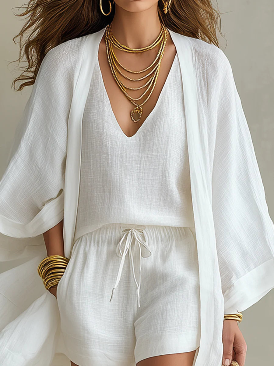 Sophie | Set met cardigan en short