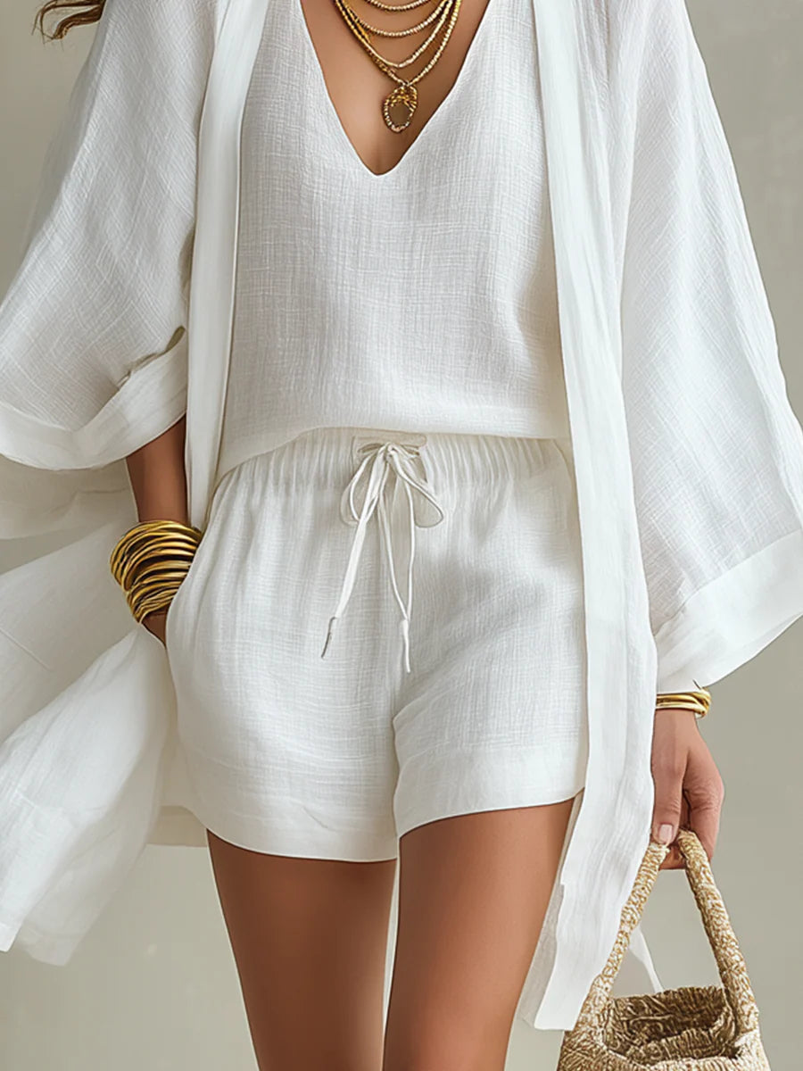 Sophie | Set met cardigan en short