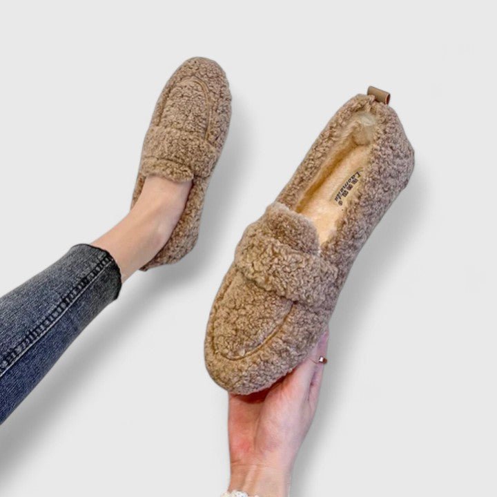 Greet | Zachte bouclé loafer